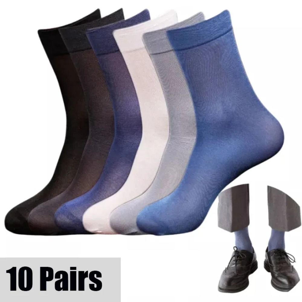 10pairs Casual Breathable Men  - огляд і ціна Silk Sock Bamboo