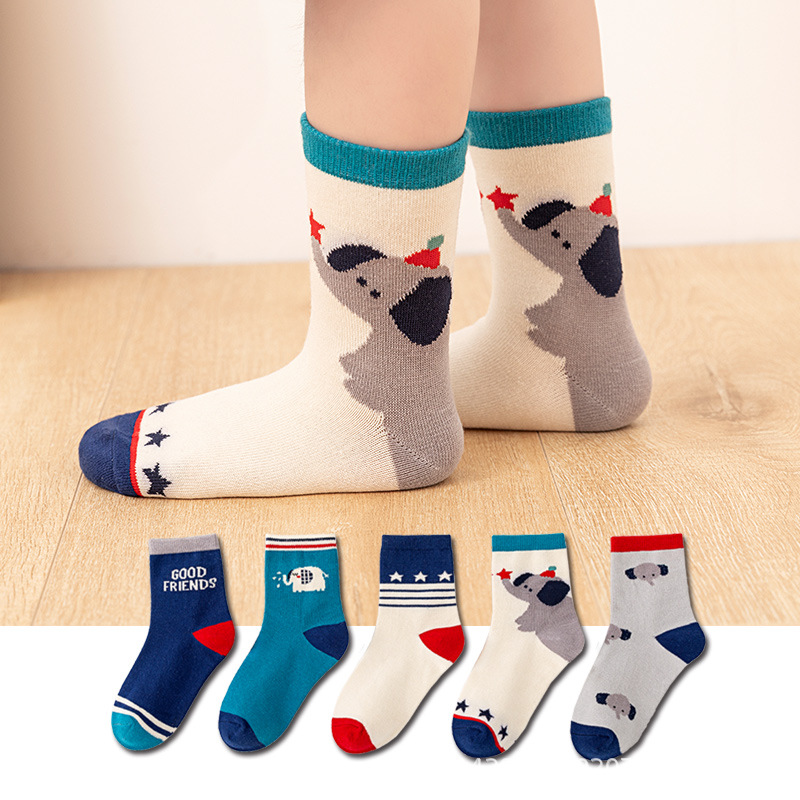5‑Pack Kids Boys Socks Cartoon - огляд і ціна Cotton Crew Sock Pack