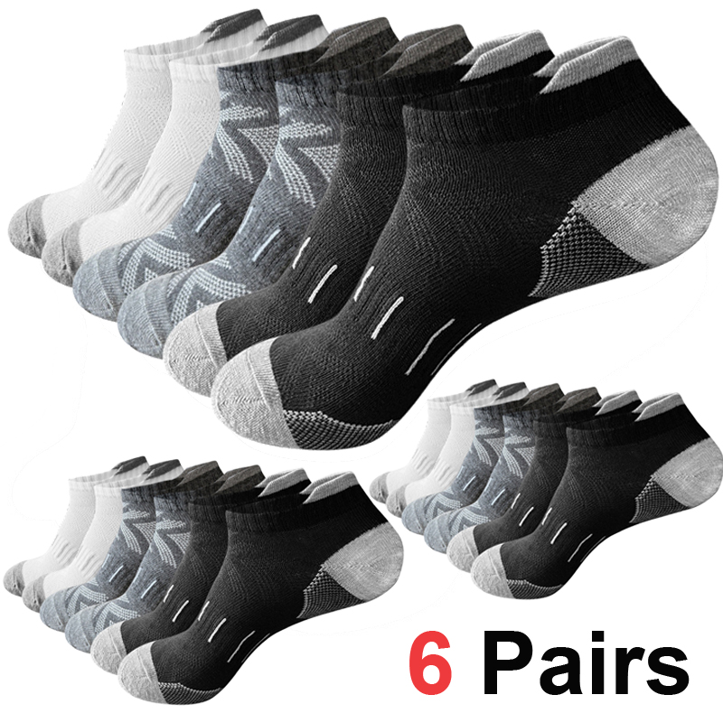 6Pairs Men's Arrow Print Ankle - огляд і ціна Athletic Sock Cushion