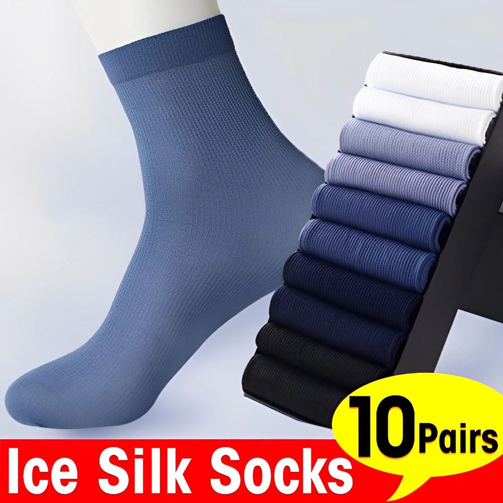 10pairs Fashion Breathable Men - огляд і ціна Silk Sock Bamboo
